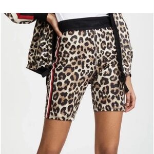 Leopard Print Women's Biker Shorts